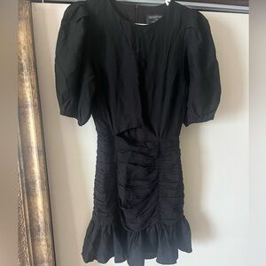 MINKPINK Black Ruched Mini Dress